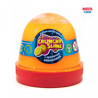 Фото ФФ80086 Лизун-антистресс Crunchy Slime с ароматом апельсина 120 г. TM Mr.Boo (24 шт)