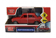 2402A0075-R2 Машина пластик АВТОМОБИЛЬ 14 см, инерц, красный,кор. Технопарк