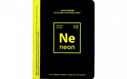 Фото товара 2051991 Записная книжка deVENTE A5 "Black&Yellow neon" 160с,крем.бум, клет, тв.обл, иск.кожа, ляссе(