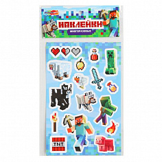STICK12X18-123467 Наклейки бумажные 12x18 см майнкрафт майнкрафт МУЛЬТИ АРТ