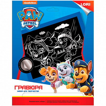 LORI Грс-017 Гравюра 18*24 Щенячий патруль "Скай и Эверест" фото