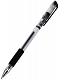 миниатюра Ручка гелевая "ATTOMEX" 0,5 мм. каучук. держатель, прозрачн корпус, черная (5051307)