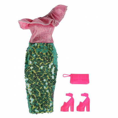 Фото SETDRESS-4-S-BB Аксессуары для кукол 29 см комп. нарядной одежды и акс для Софии,блистер КАРАПУЗ
