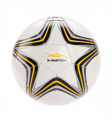 Фото 56440 Мяч футбольный X-Match, 2 слоя PVC, камера резина, машин.обр.