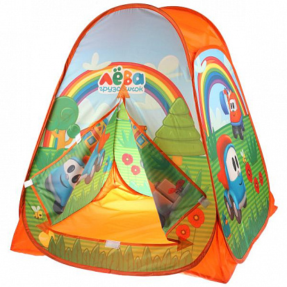 Фото GFA-GL01-R Палатка детская игровая Грузовичок Лева 81х90х81см, в сумке ИГРАЕМ ВМЕСТЕ