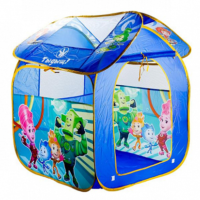 Фото GFA-FIX-R Детская игровая палатка "играем вместе" "фиксики" 83*80*105см в сумке
