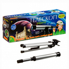 ВВ3375 Французские опыты Науки с Буки Bondibon, Телескоп-рефрактор "телескоп для путешествий"