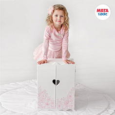 МТ 71419 Шкаф с дизайнерским цветочным принтом (коллекция "Diamond princess" белый)