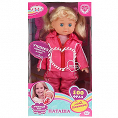 POLI-03-32-A-RU Кукла озвуч Чичков_музыка Волшебный цветок Наташа 32см, в спорт.костюме, 100 фраз Ка