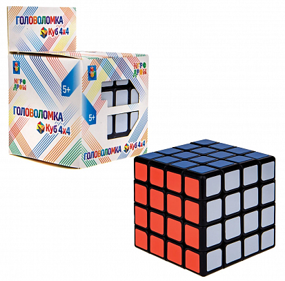 Фото Т14219 1toy Головоломка "Куб 4х4", 6 см, коробка 6,5х6,5х10 см (10013160/041021/0612216)