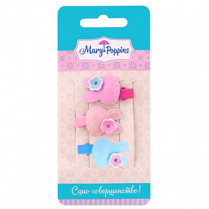 Фото товара 455134 Набор мини зажимов для волос "Зайка",л.