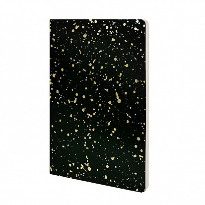 Фото товара Блокнот LOREX А5 "GOLDEN RUSH STYLISH COLLECTION", 96л., лин., черный с тисн. (LXNBA5-DT2) (203816)