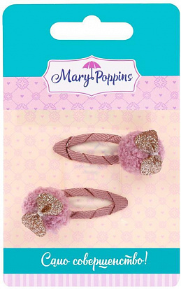 Фото товара 455310 Набор заколок клик-клак "Блеск" 5 см, 2 шт