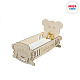 миниатюра МТ 11592 Кроватка для кукол "Honey bear" в подарочной упаковке 