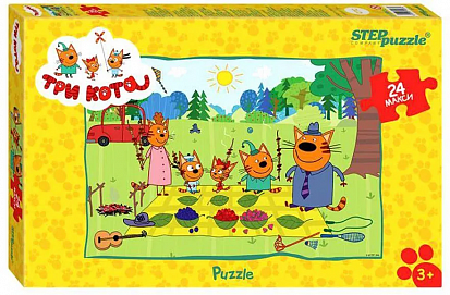 Фото товара 90033 Пазлы макси 24 Три кота