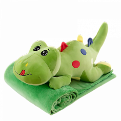 Динозавр с пледом 65см TT1684