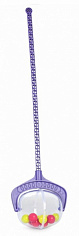 9278 Каталка на палочке "Шарик" фиолетовая