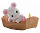 миниатюра Sylvanian Families 5069 Н-р "Малыш Белый Мышонок" 