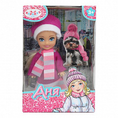 ANNA-W5-BB (120) Кукла Аня 12 см, акс., кор КАРАПУЗ