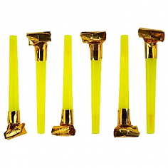 Язычок-гудок Шумчики Желтый/Золото 6шт.6232248