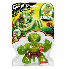 38839 Гуджитсу Игрушка Тритопс Дино Пауэр тянущаяся фигурка. ТМ GooJitZu