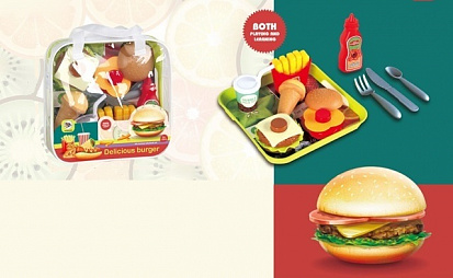 Фото товара 2346210 Набор "Продукты" в сумочке, 9 предметов, 21*21*5 см