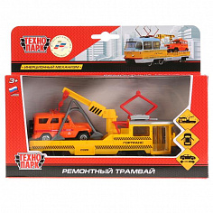 SB-17-73-B+UAZ-WB ТМ ТЕХНОПАРК. МАШИНЫ МЕТАЛЛ. ТРАМВАЙ РЕМ. 16,5СМ, ОТКР. ДВ., ИНЕРЦ., С УАЗ HUNTER 