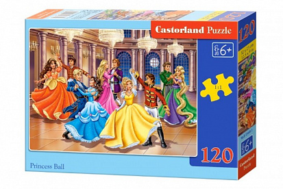 Фото товара Пазлы B6-13449 Принцессы на балу, (120 деталей MIDI) Castor Land