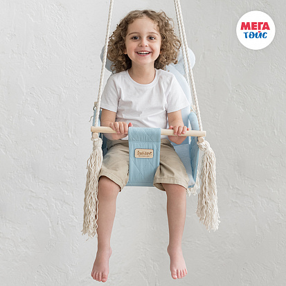 Фото товара МТ 70501 Качели подвесные Sweet Bear. Цвет: лазурный 