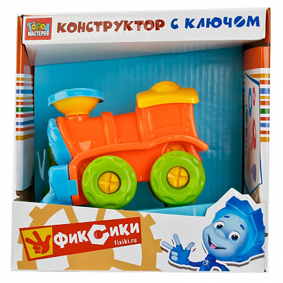 YC-4203-R Конструктор локомотив с ключом "город мастеров" фиксики в русс. кор. фото