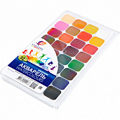 26С 1579-08 Краски Акварель ЛУЧ "Классика" 32цв., б/к (европодвес) (18) (26С 1579-08)