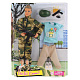миниатюра 8412-DEFA Кукла мальчик-военный, гнущийся, с аксесс., со сменной одеждой на блистере
