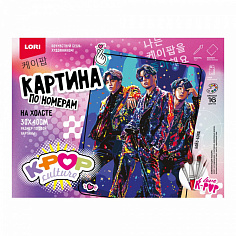 LORI Рхо-003 Картина по номерам холст на подрамнике 30*40 см K-POP "Бойз-бэнд"