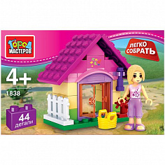 AA-1838-R КОНСТРУКТОР "ГОРОД МАСТЕРОВ" ДОМИК ПИТОМЦА, С ФИГУРКОЙ, "ЛЕГКО СОБРАТЬ" В РУСС. КОР.