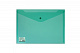 миниатюра Папка-конверт на кнопке C6 ХАТБЕР, 180 мкм, 224*119мм, пластиковая, зеленая (1/5/125) (AKk6_00004) (