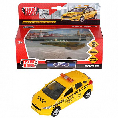 SB-17-81-FF-T-WB Машина металл FORD Focus хэтч. такси 12см, открыв. двери, инерц. в кор. Технопарк фото  в Симферополе купить