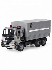 А6513А Машина металлическая инерционная КАМАЗ 1:54 ОМОН. PlaySmart. 16.5х9х6.2 см. (24/96)