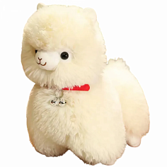 Мягкая игрушка Лама 35 см с колокольчиком