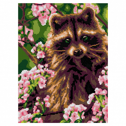 LORI Ам-043 Алмазная мозаика 30*40 см (полное заполнение) "Енотик" фото