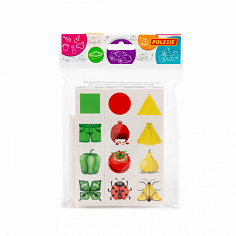 ПОЛЕ31420 Набор игровой настольный "Ассоциации. Цвета и формы" (12 элементов) (в пакете)