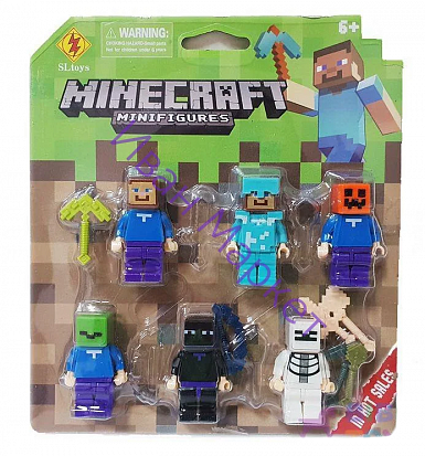 Фото товара Н-р фигурок Майнкрафт 8908
