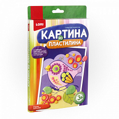 LORI Пз/Пл-009 Картина из пластилина "Птичка"