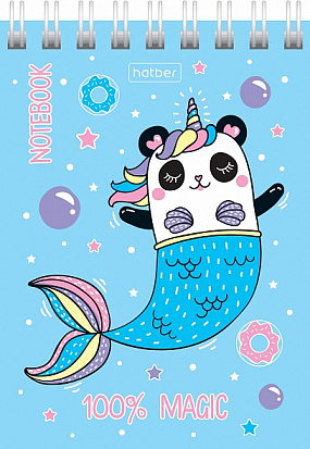 Фото товара Блокнот ХАТБЕР А7 60 л. клетка "ЭТО ВОЛШЕБСТВО" гребень (066623) (1/78)