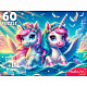 миниатюра УК60-0222 Пазл 60 Волшебные единороги в море УК60-0222