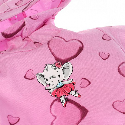Фото OTF-2101S-RU Одежда для кукол 40-42см,костюм розовый худи и серебристые легинсы КАРАПУЗ в шт.100шт