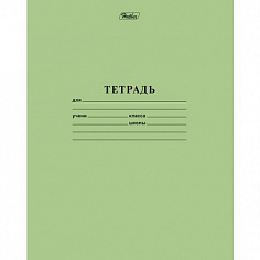Тетрадь А5 12 л. косая линия ХАТБЕР "ЗЕЛЕНАЯ", скоба (1/20/360) (12Т5B6_05112) (013946)