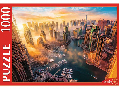 Фото товара ШТП1000-7138 ПАЗЛЫ 1000 элементов. ШТП1000-7138 ТУМАННЫЙ ДУБАЙ