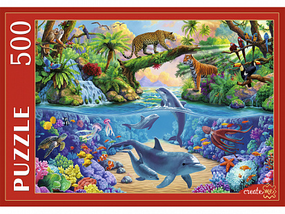 Фото товара П500-7657 ПАЗЛЫ 500 элементов. П500-7657 УДИВИТЕЛЬНЫЙ ДИКИЙ МИР