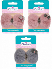 455300 Зажим для волос "Пушистый бантик", 8 см., в ассорт.