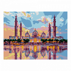 LORI Ам-062 Алмазная мозаика 30*40 см (полное заполнение) "Мечеть Зайда"